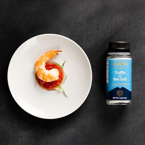 Sabatino Tartufi Black Truffle Salt – Sicilian Sea Salt Shaker, 113g