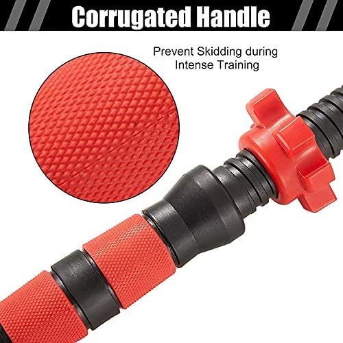 BCBIG 15KG Adjustable Dumbbells & Barbell Set – 2-in-1 Home Gym Weights