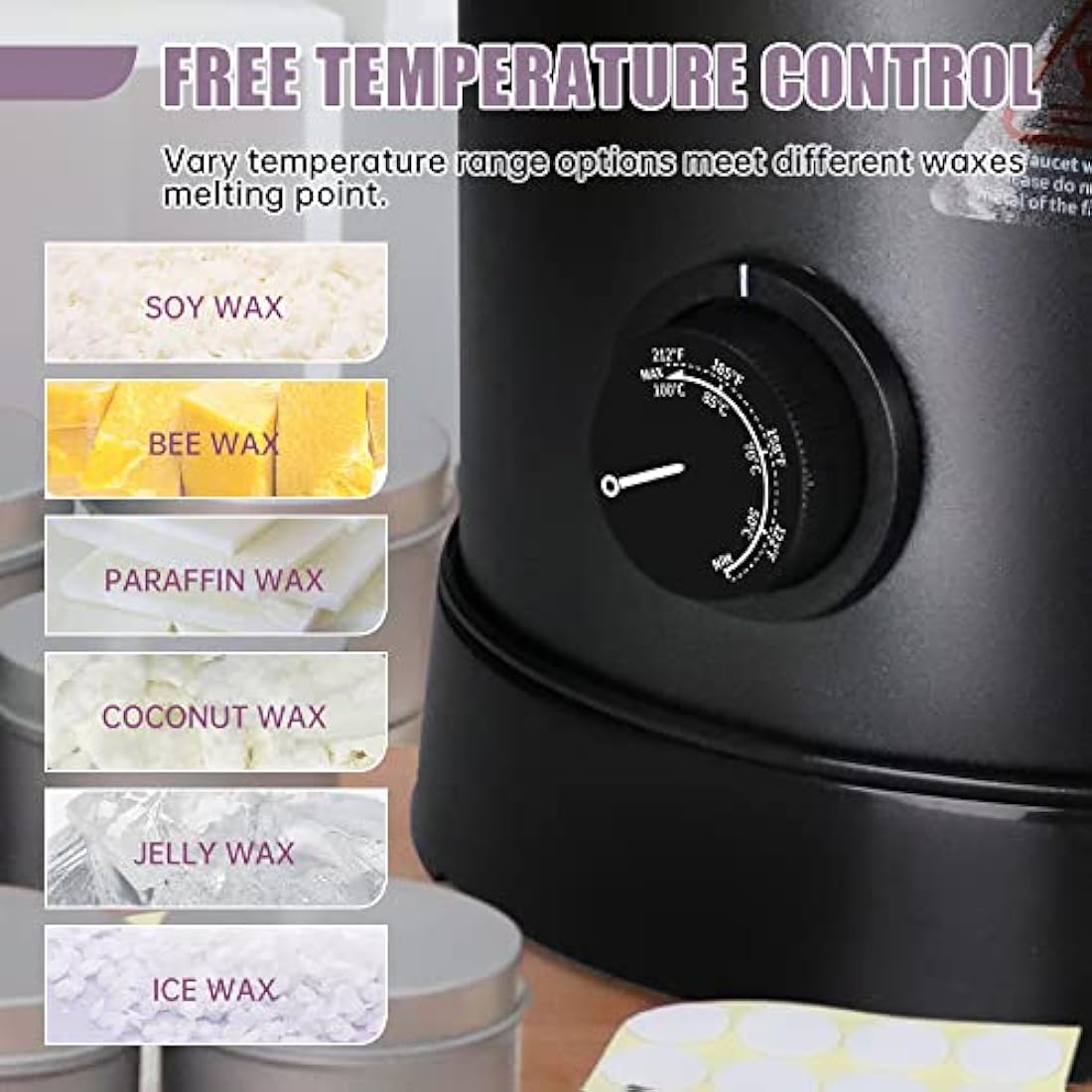 TOAUTO 8L Electric Wax Melter – Commercial Candle Making Machine
