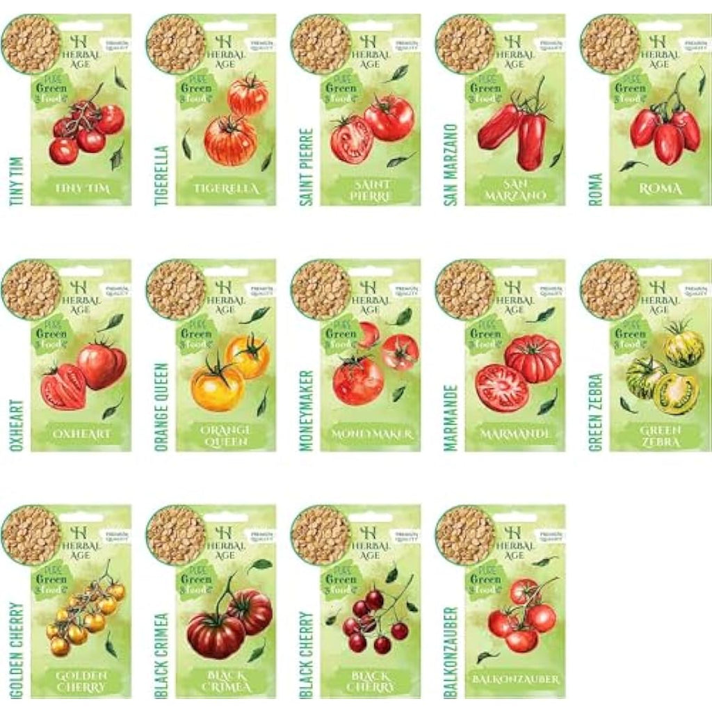 Grow Your Own Tomato Seeds Kit – 14 Heirloom Varieties