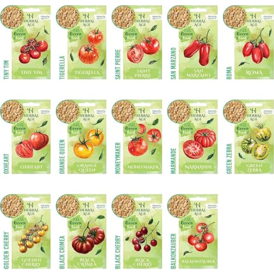 Grow Your Own Tomato Seeds Kit – 14 Heirloom Varieties