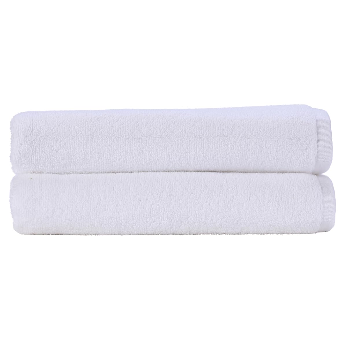 Christy Cirrus 100% Cotton Bath Sheets – Set of 2 Quick Dry White Towels
