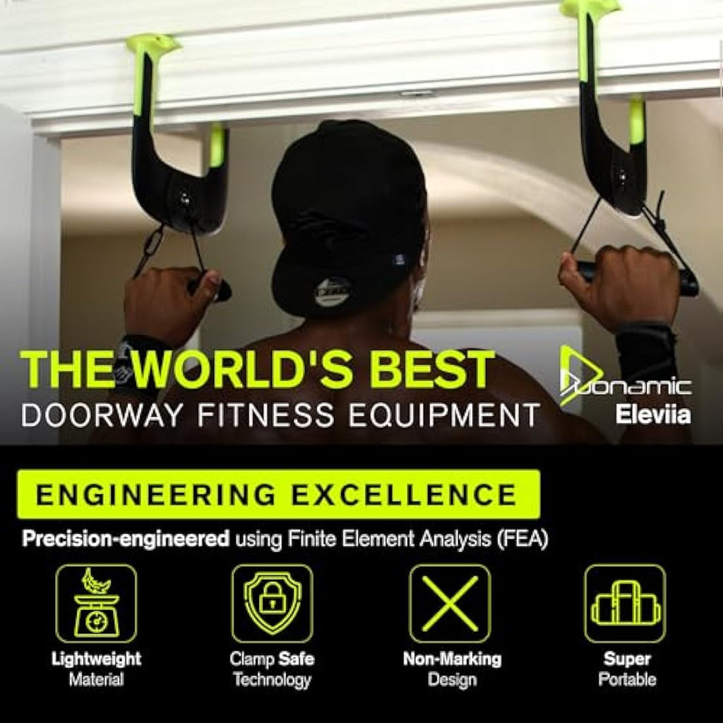 Duonamic Eleviia Portable Pull Up Handles – Doorway Calisthenics Bar