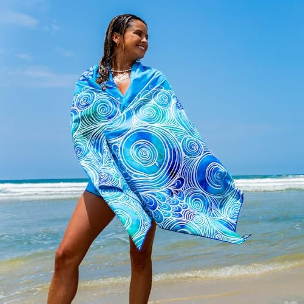 Jolof Store Microfiber Beach Towel – Quick Dry Sand-Free Travel Towel