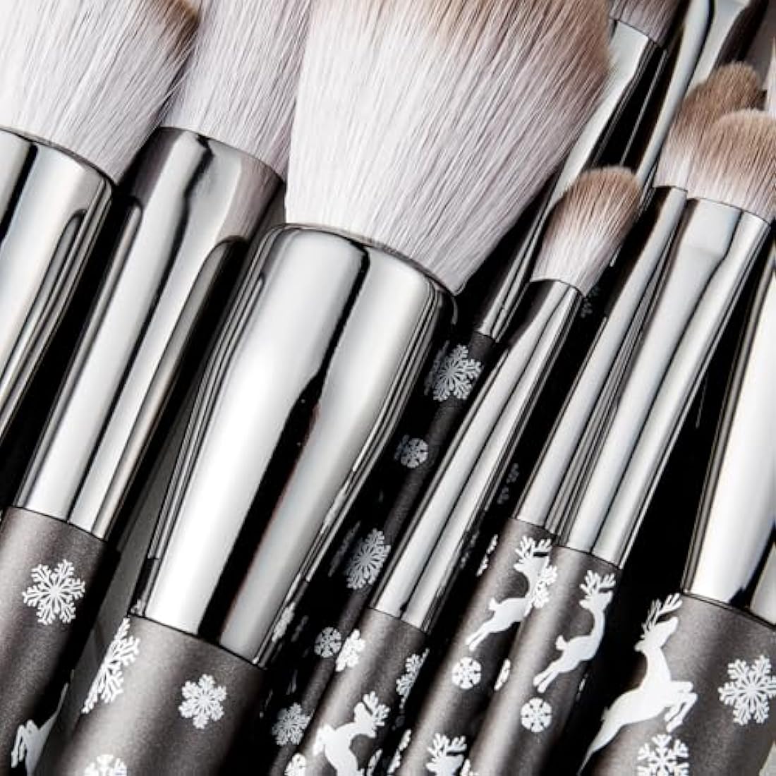 ENZO KEN Professional Goat Hair Makeup Brush Set | Snowflake Design