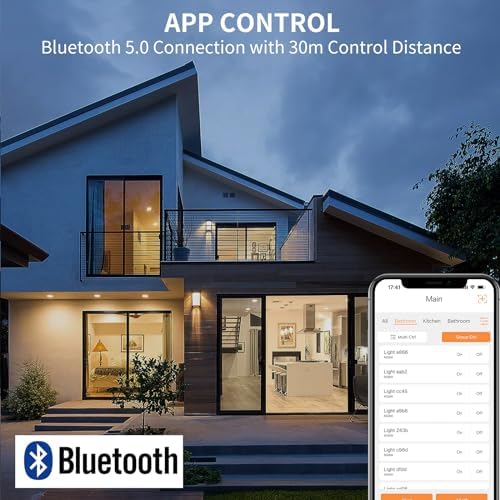 DUSKTEC Smart Recessed Downlights – 10W Alexa Compatible LED, 6 Pack
