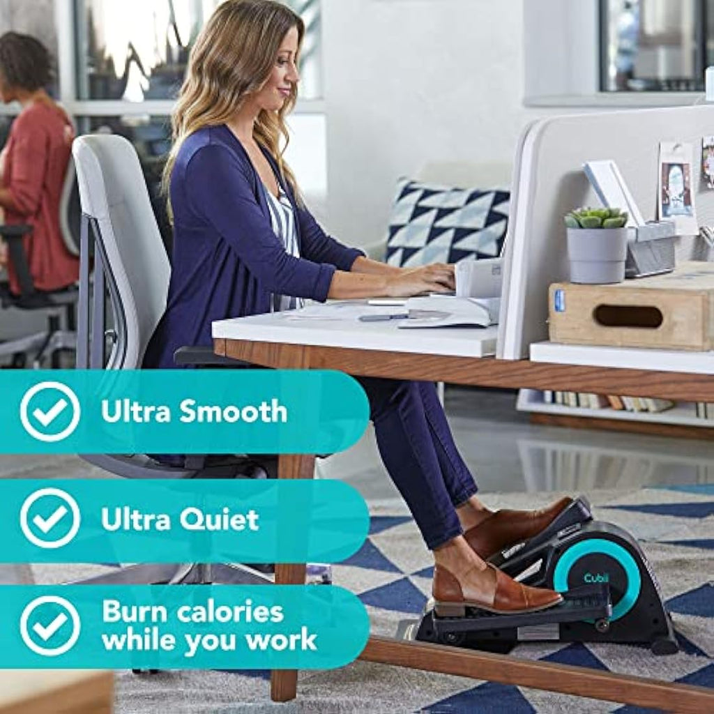 Cubii JR1 Seated Under Desk Elliptical - Compact Pedal Exerciser