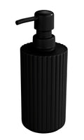 Allstar Minas Soap Dispenser – 280ml Matte Black Plastic Pump Bottle