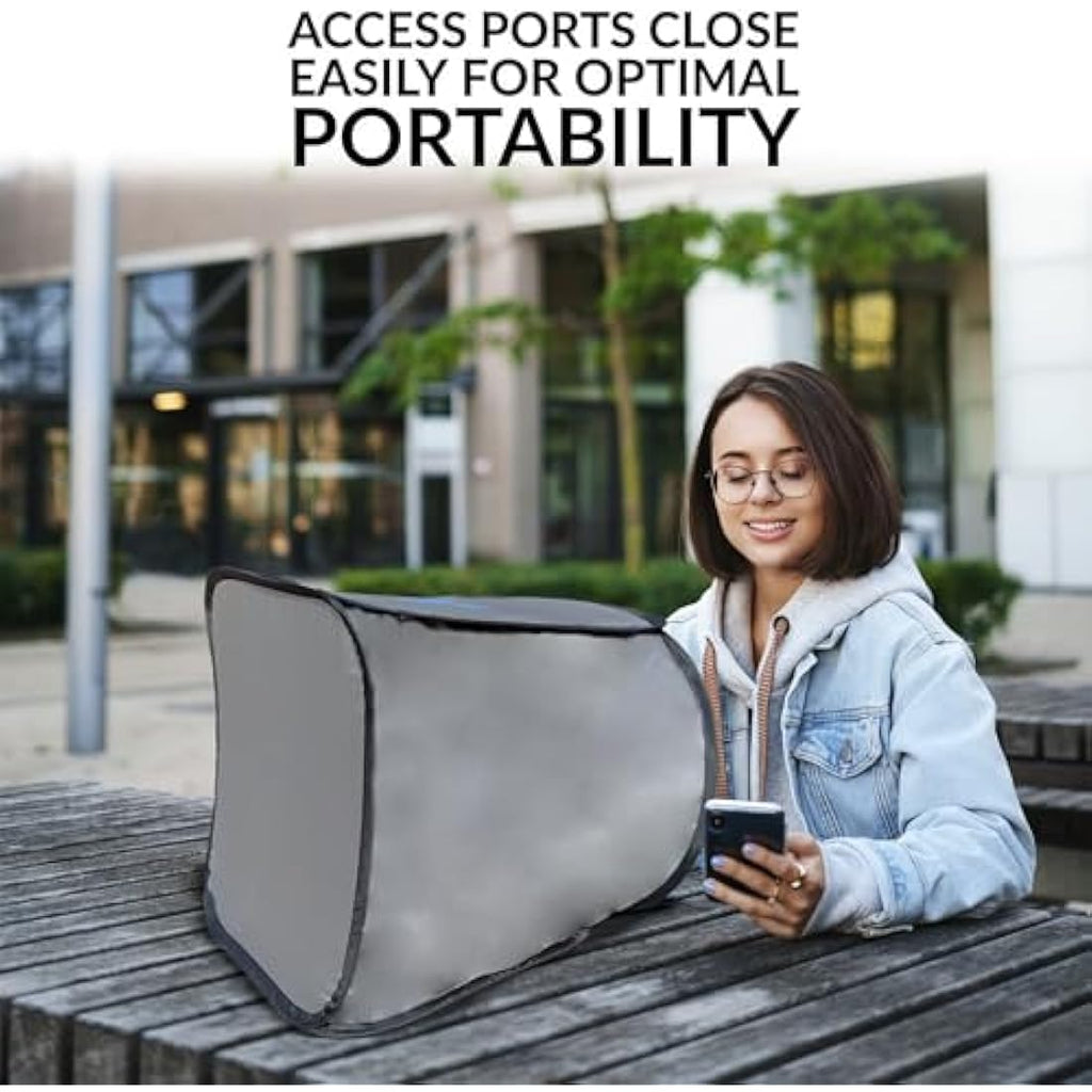 Laptop Sun Shade – Portable Anti-Glare Hood for Outdoor Use