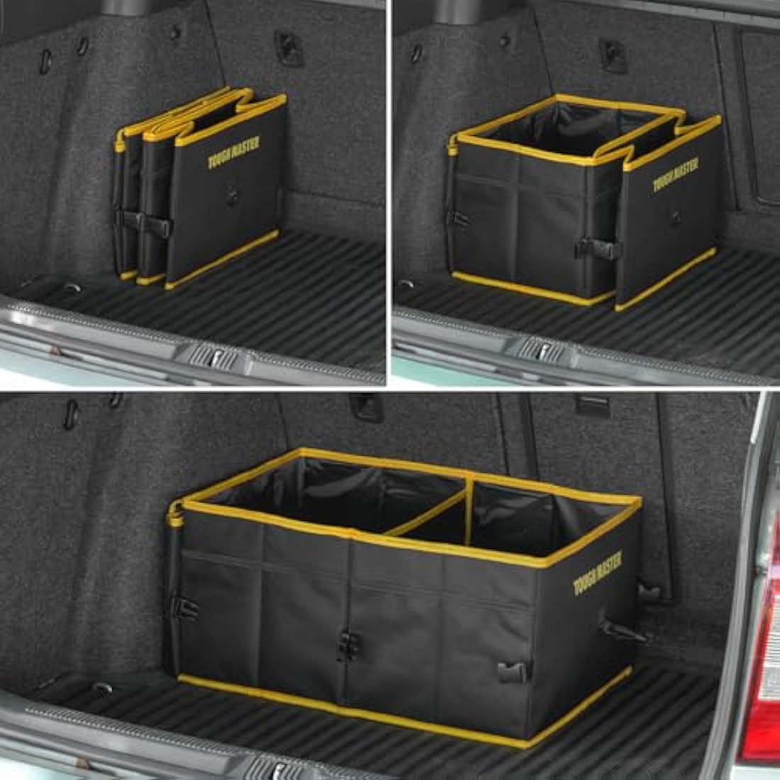 TOUGH MASTER Car Boot Organiser | Large Heavy Duty 600D Polyester Bag
