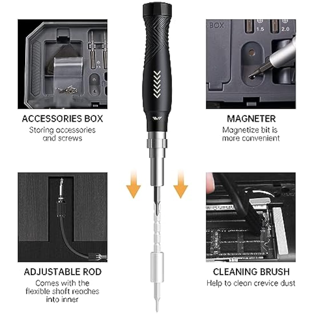 JAKEMY 164-in-1 Precision Screwdriver Set | Professional PC Repair Kit