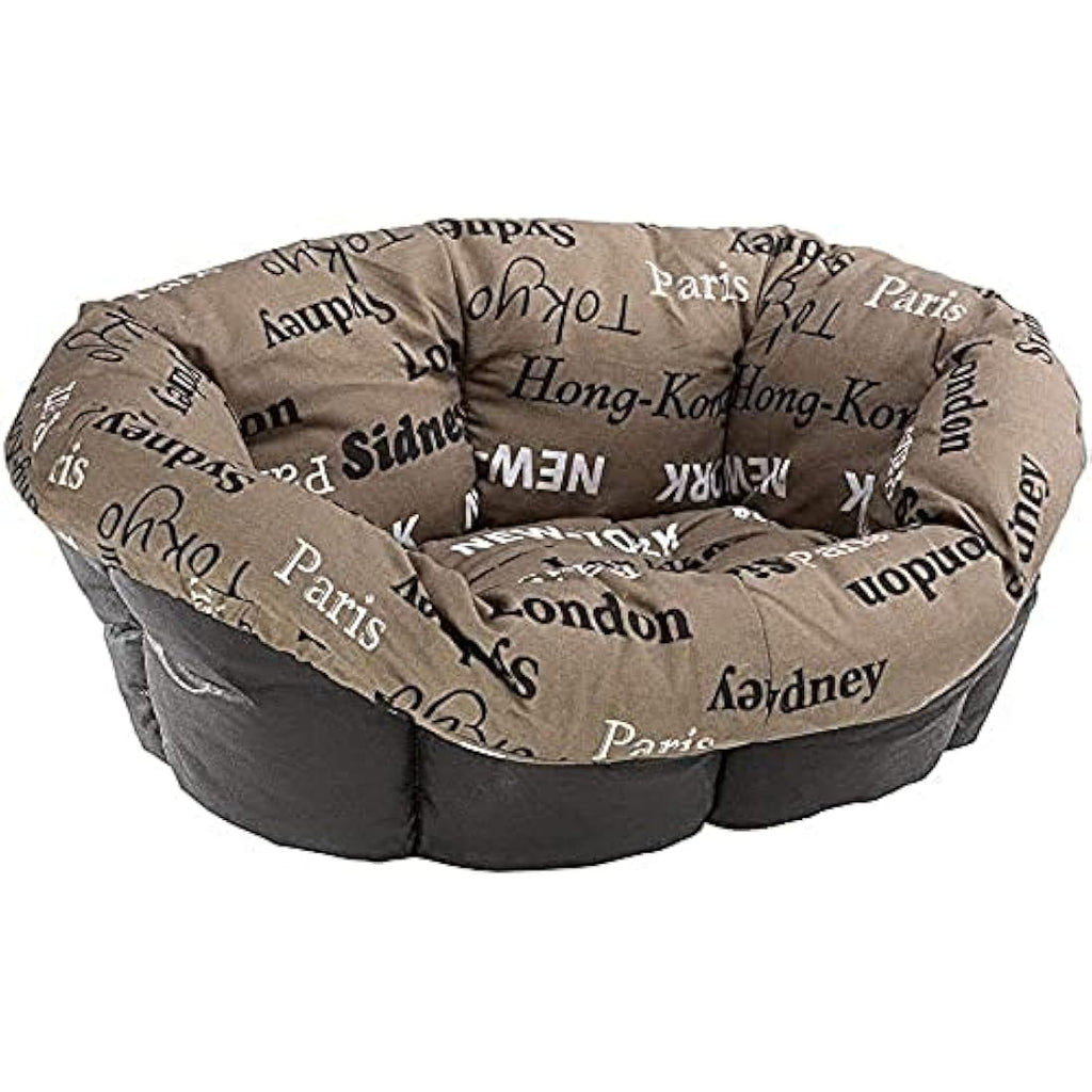 Ferplast Sofà 4 Padded Cotton Cushion – Washable Pet Bed Cover, Brown