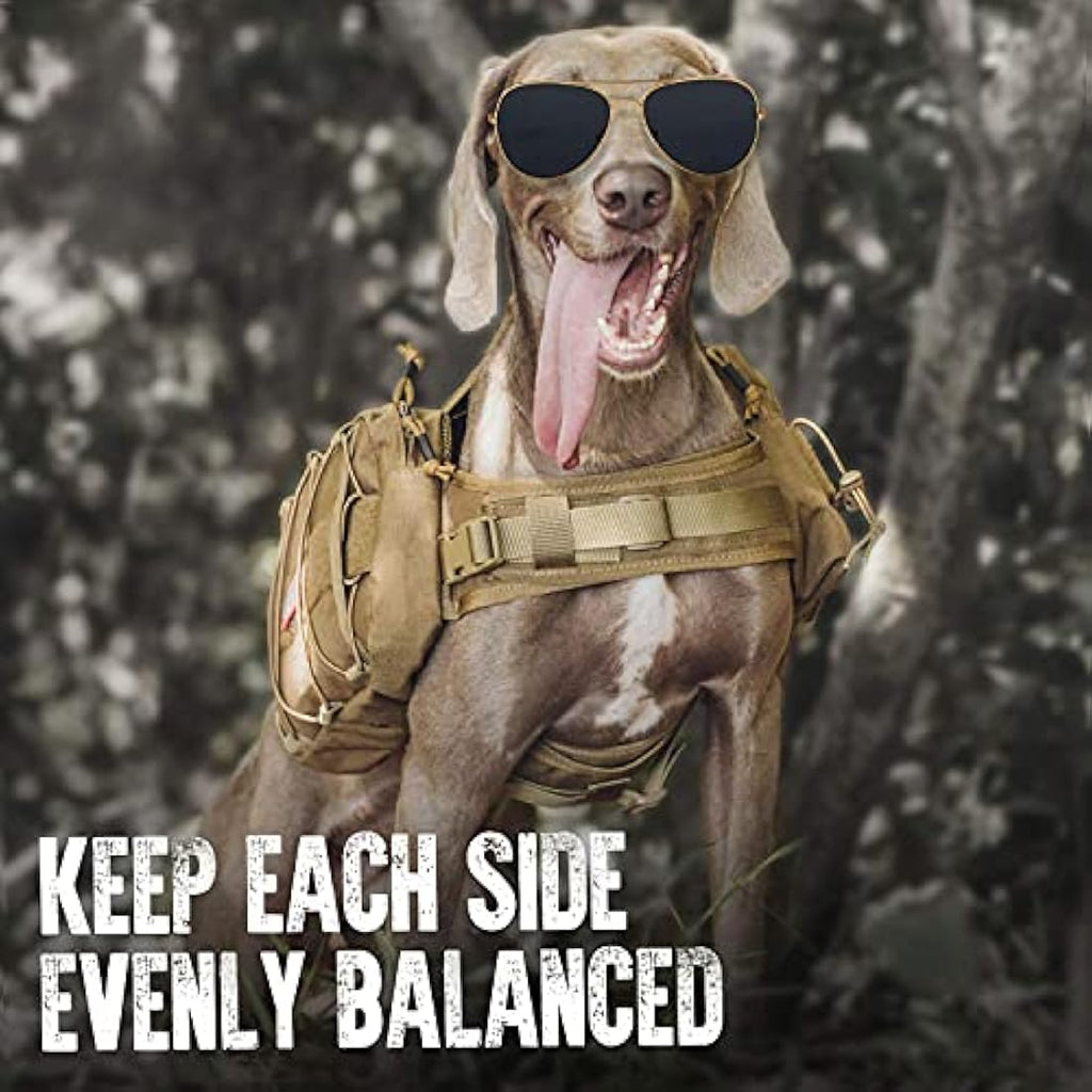 OneTigris Mammoth Dog Backpack 2.0 - Durable 1000D Nylon Hiking Pack