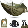 COVACURE Camping Hammock with Mosquito Net | Ultralight Parachute Nylon