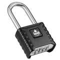SharkByte 4-Digit Combination Padlock – Weatherproof Long Shackle Lock