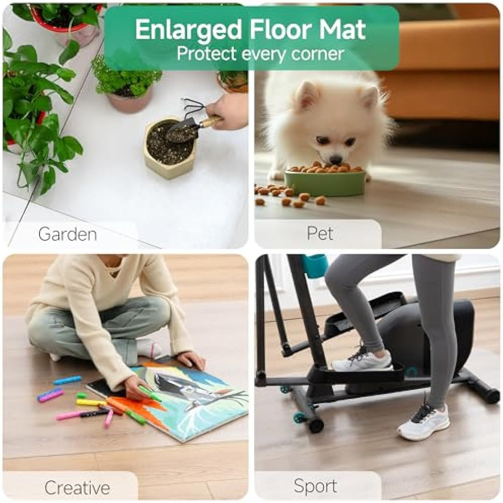 Clear Office Chair Mat for Hard Floors | 120x150cm PVC Protector