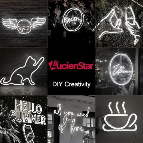 Jolof Store Neon LED Strip Light – 5m Cool White Flexible Silicone