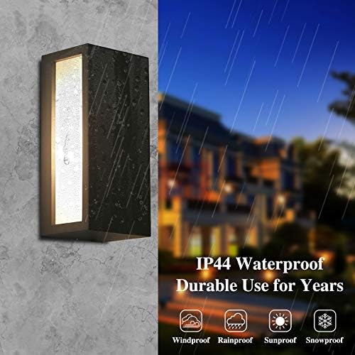 HLFVLITE Outdoor Wall Light – Waterproof Aluminum Exterior Sconce