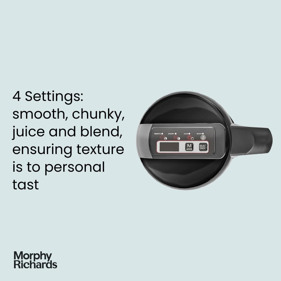 Morphy Richards Sauté & Soup Maker | 1.6L Non-Stick Jug with 4 Settings