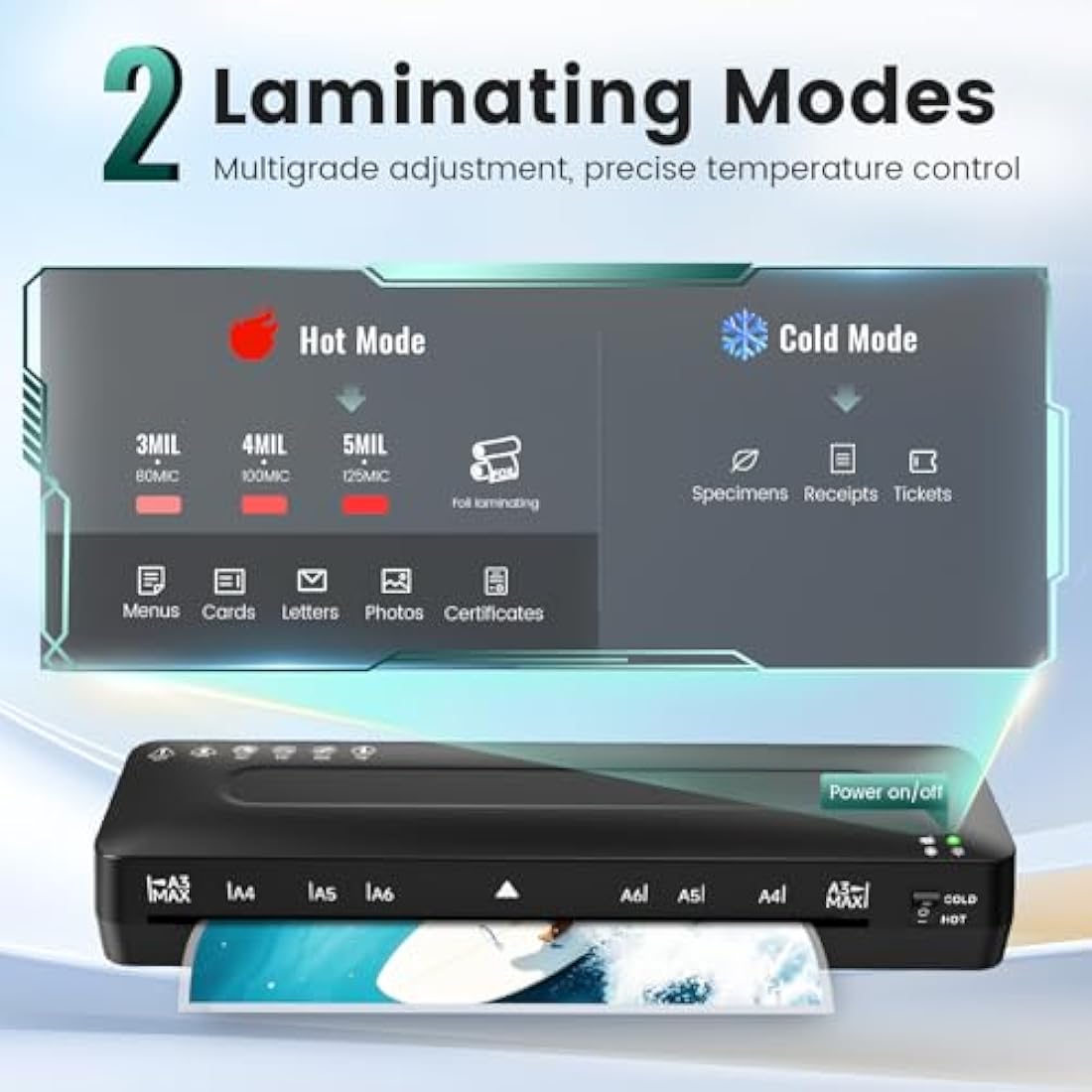 Jolof Store A3 Laminator Machine | 5-in-1 Thermal & Cold Lamination Kit