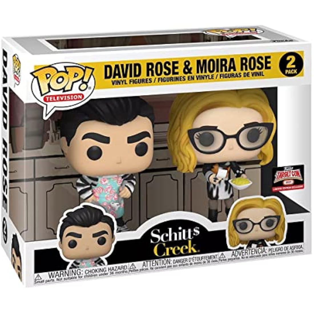 Funko Pop! Schitt's Creek Moira & David Rose Vinyl Figures - 2-Pack