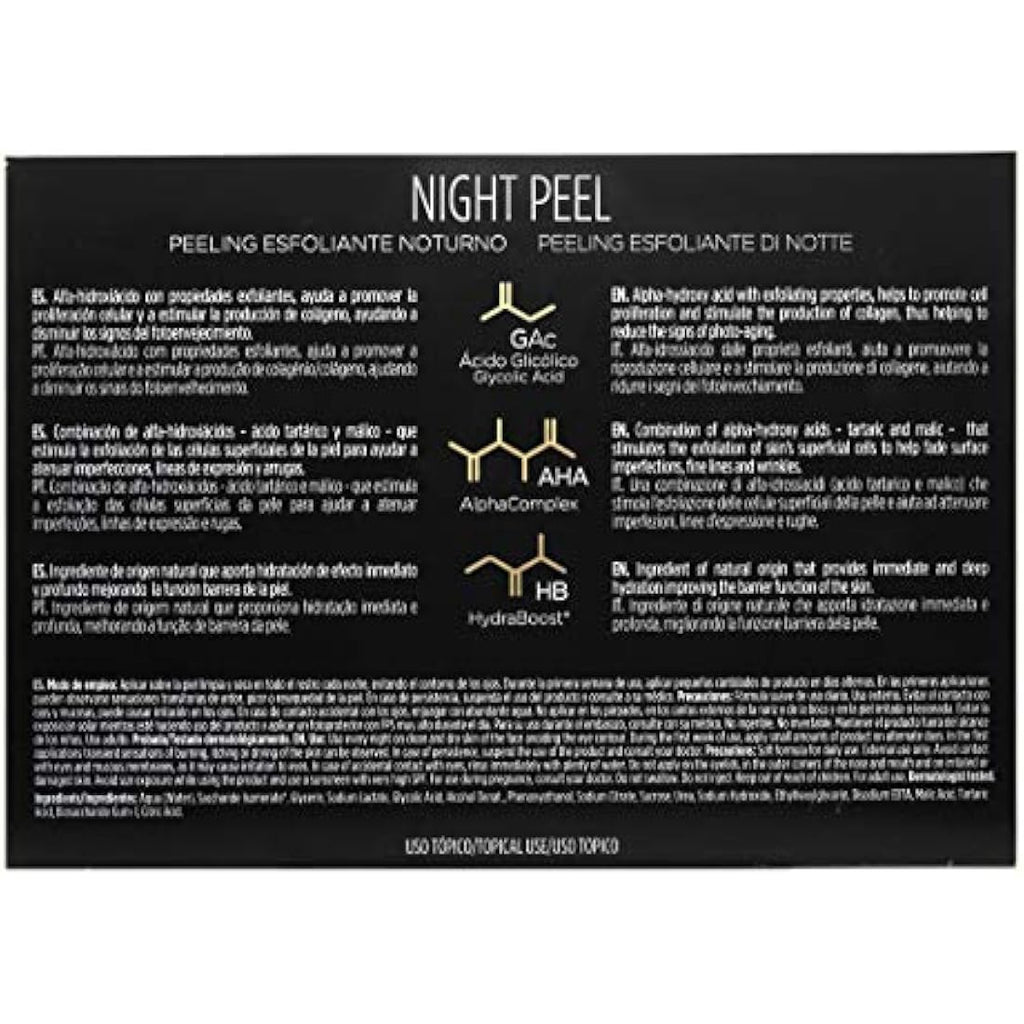 Isdin Night Peel - Exfoliating Facial Serum with Glycolic Acid - 30 x 2ml