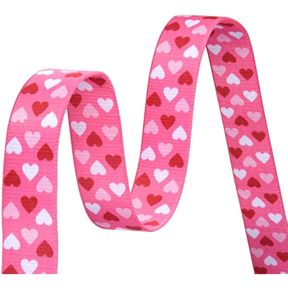 Valentine's Day Dog Collar and Leash Set - Pink Heart - Medium