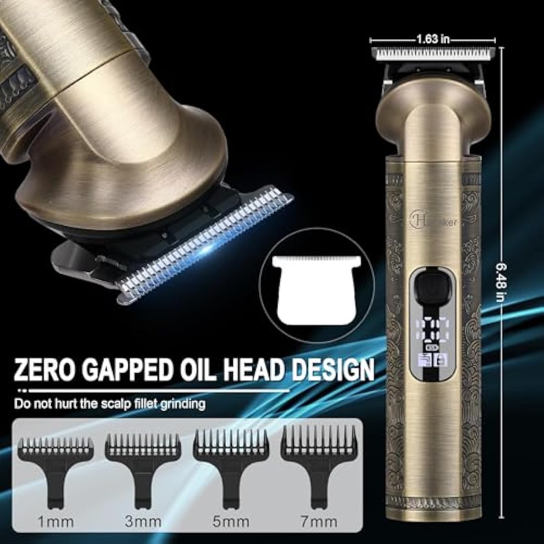 Hatteker 8-in-1 Beard Trimmer Kit | Waterproof Cordless Hair Clipper