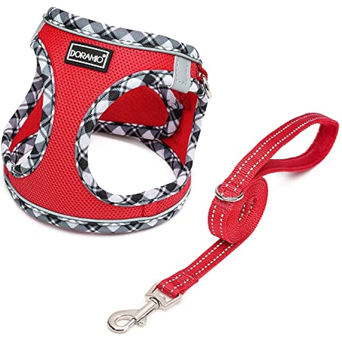 Step-in Dog Harness and Leash Set – Reflective Mesh Vest