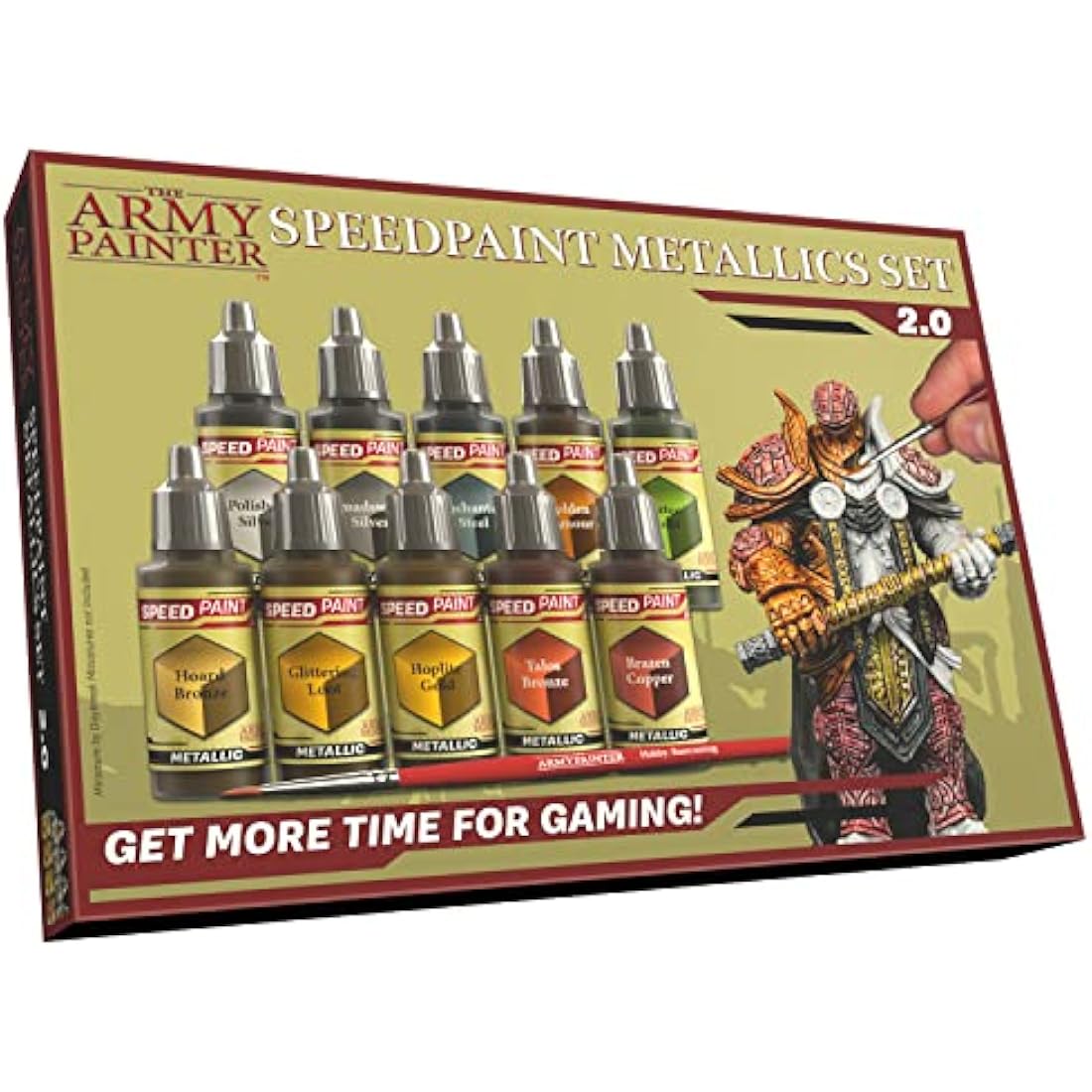 The Army Painter Speedpaint 2.0 Metallics Set - 10 Acrylic Contrast Paints