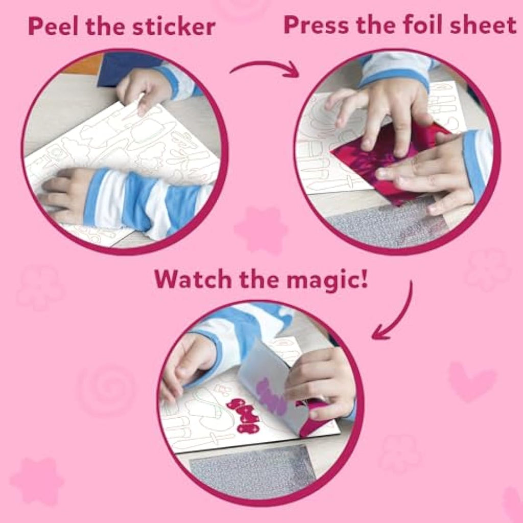 Skillmatics Foil Fun Dress Up | Mess-Free Foil Art & Craft Kit for Kids