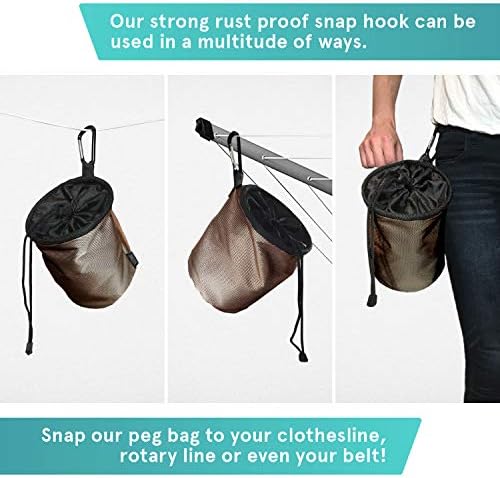 Smith’s® Waterproof Peg Bags – Durable Outdoor Clothespin Holder