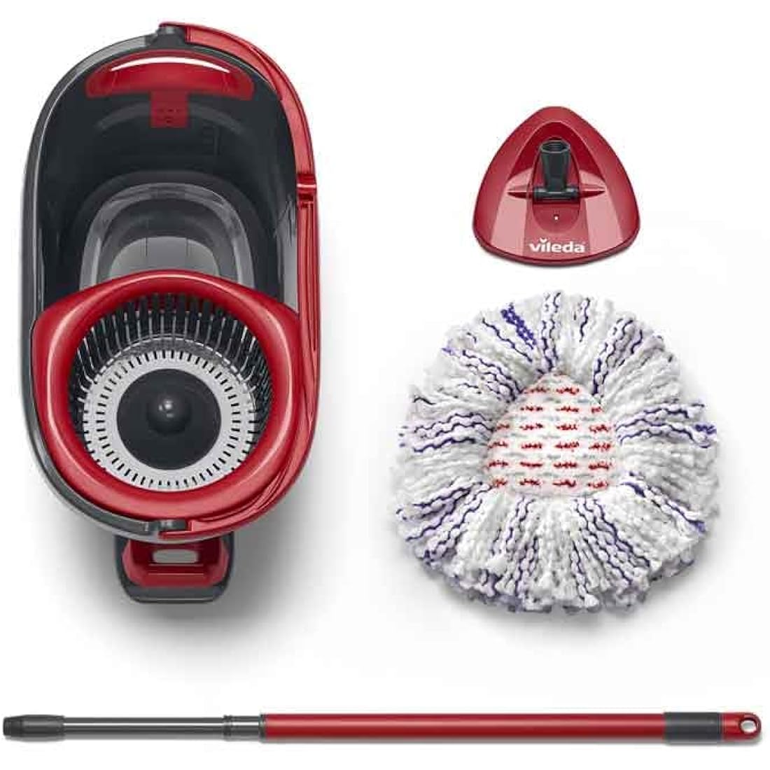 Vileda Turbo 3-in-1 Spin Mop and Bucket Set | Microfibre Floor Cleaner
