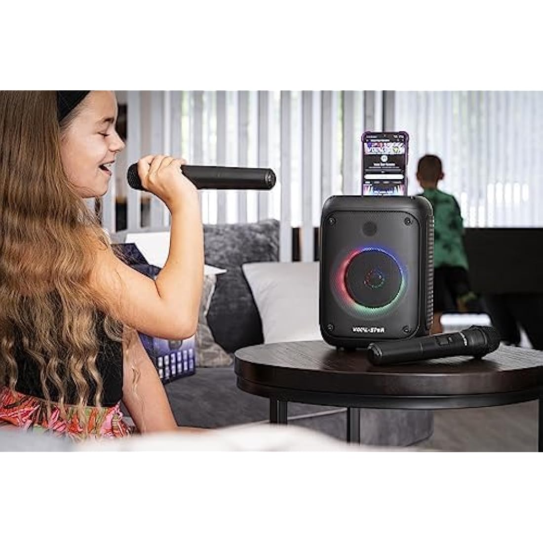 Vocal-Star VS-275 Karaoke Machine - 80W Portable Speaker & 2 Wireless Mics