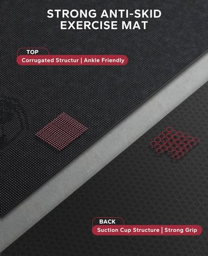 HAPBEAR Large Yoga Mat – 7'x5' Non-Slip 8mm Thick Exercise Mat for Home Gym