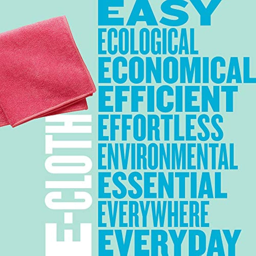E-Cloth General Purpose Microfibre Cleaning Cloths - Red, 10 Pack
