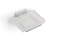 Croydex Cheadle Chrome Square Soap Dish - Flexi-Fix Wall Mounted