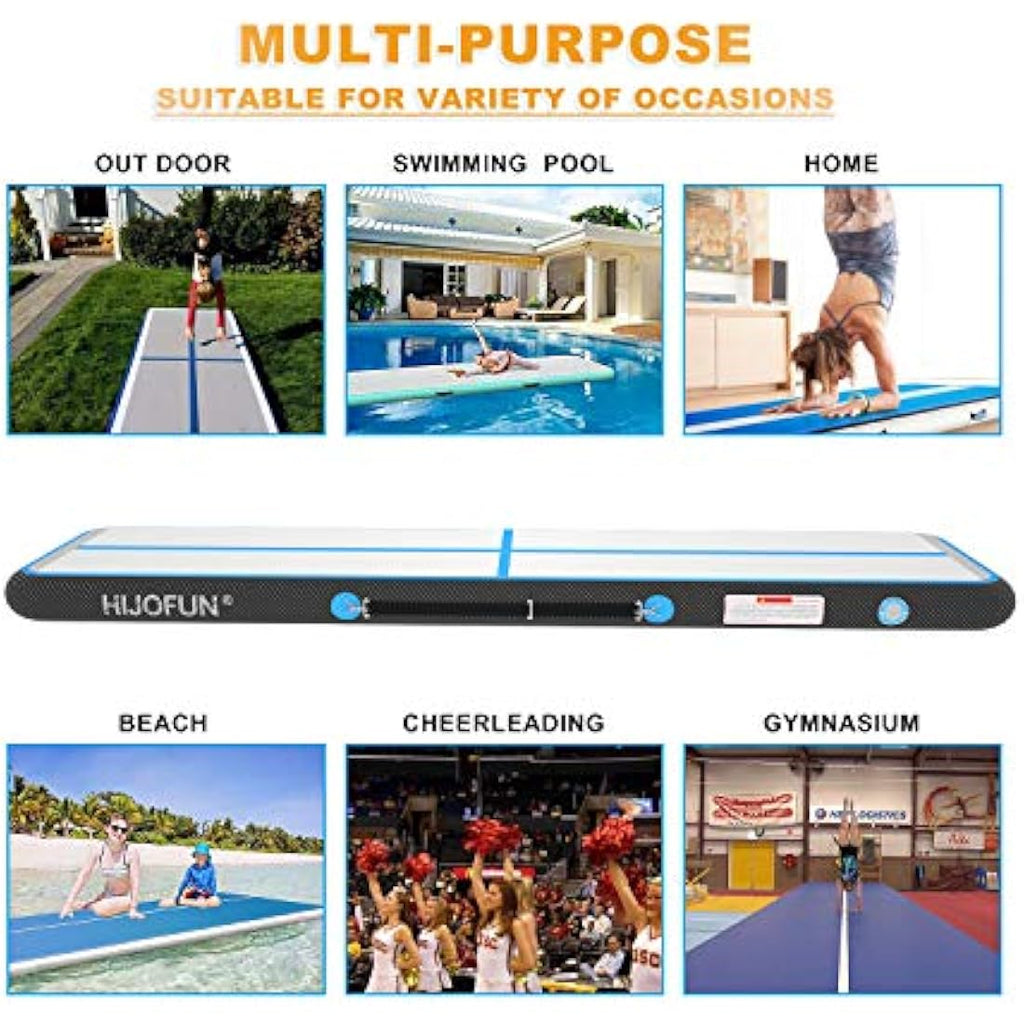 Inflatable Gymnastics Mat – 10/20cm Thick Air Tumbling Track