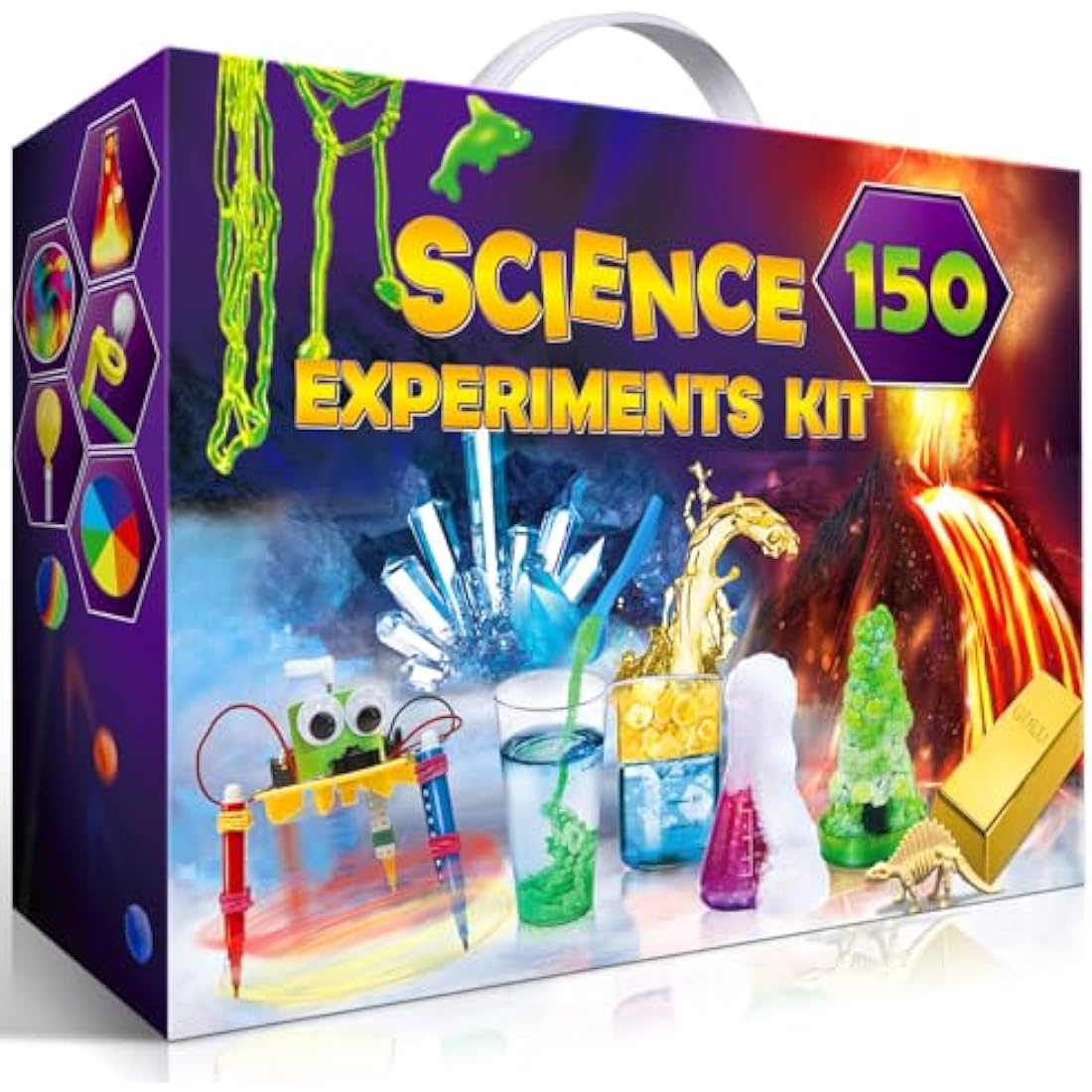 UNGLINGA 150 Experiments Science Kit | STEM Chemistry Set for Kids