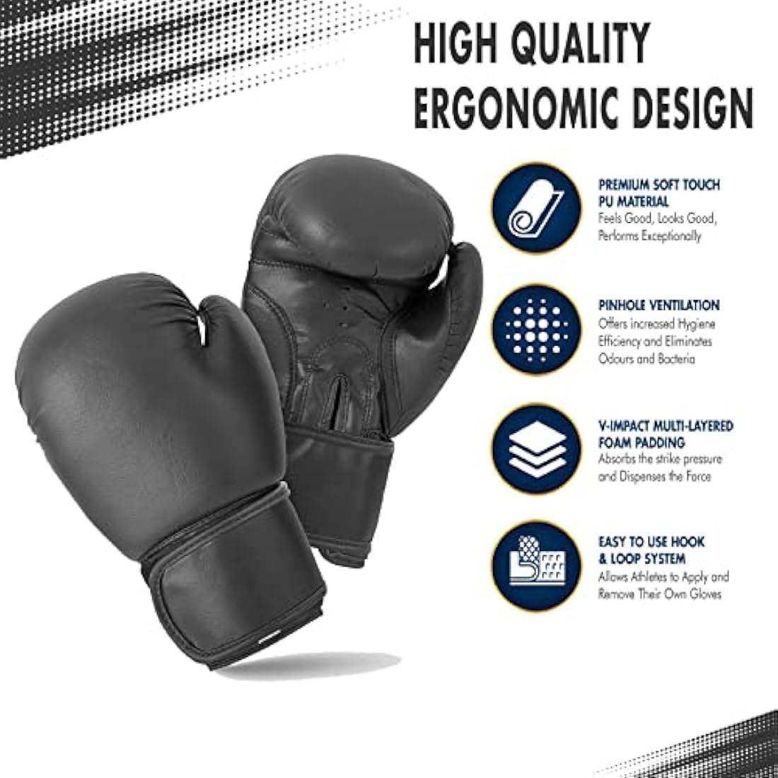 Lions Synthetic Leather Boxing Gloves | MMA Muay Thai Training Mitts