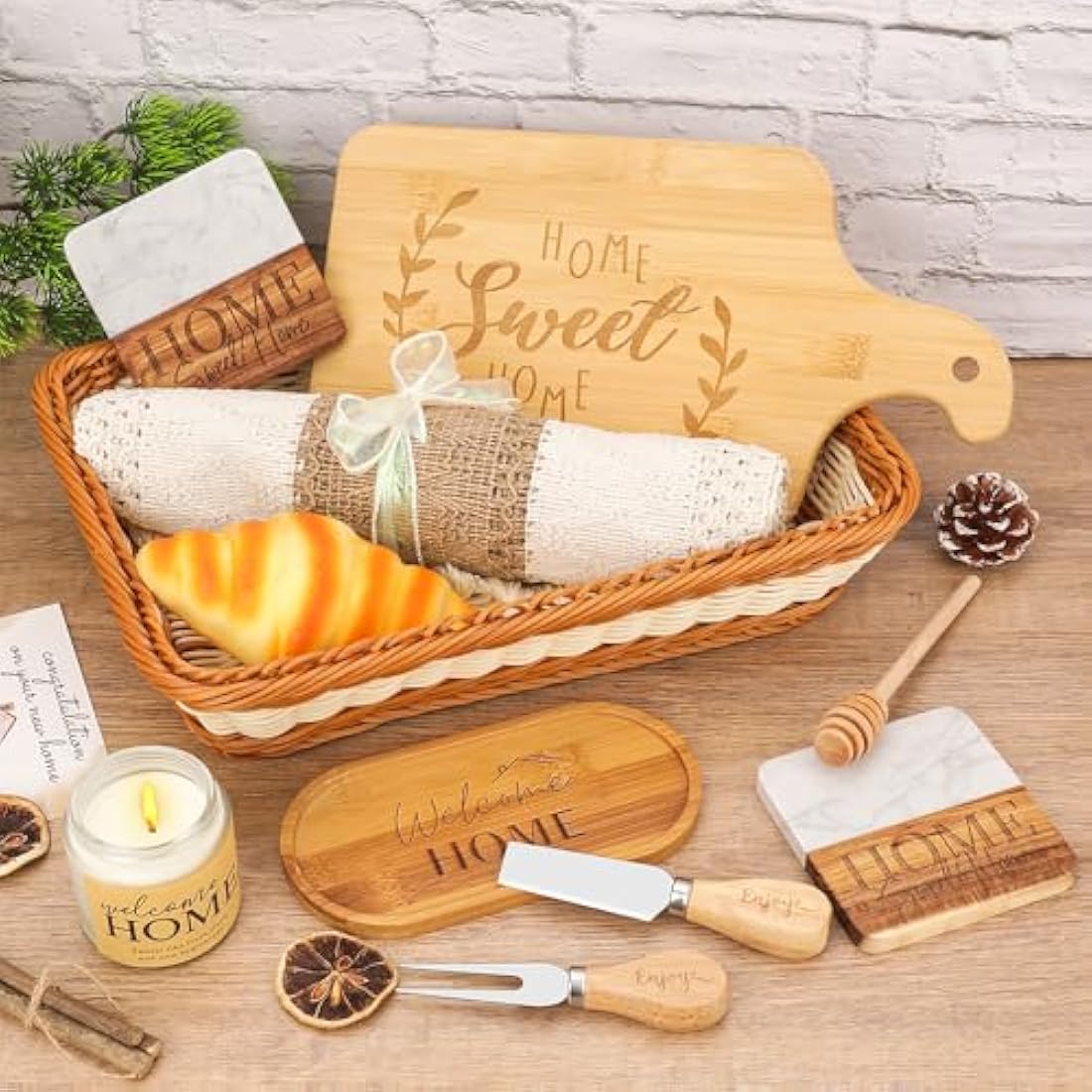Jolof Store Housewarming Gift Basket – 11-Piece Boho New Home Gift Set