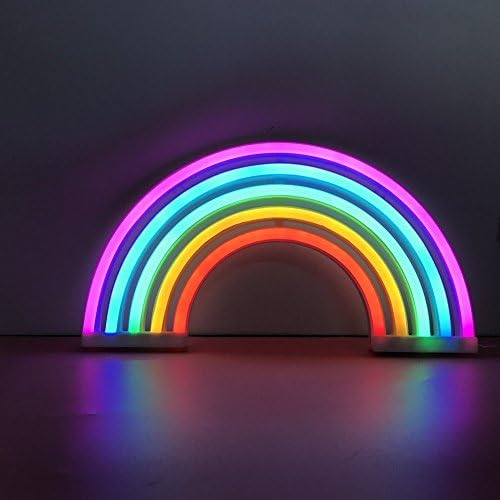 Rainbow LED Neon Sign – Colorful Wall Decor for Bedroom