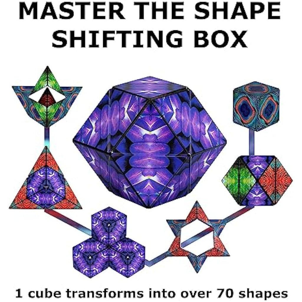 Shashibo Shape Shifting Magnetic Fidget Cube - Wings Sensory Puzzle Toy