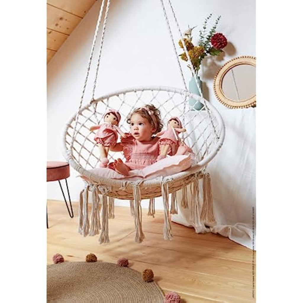 Kaloo Tendresse Amandine Soft Doll – 32cm Pink Muslin Plush Toy for Newborns