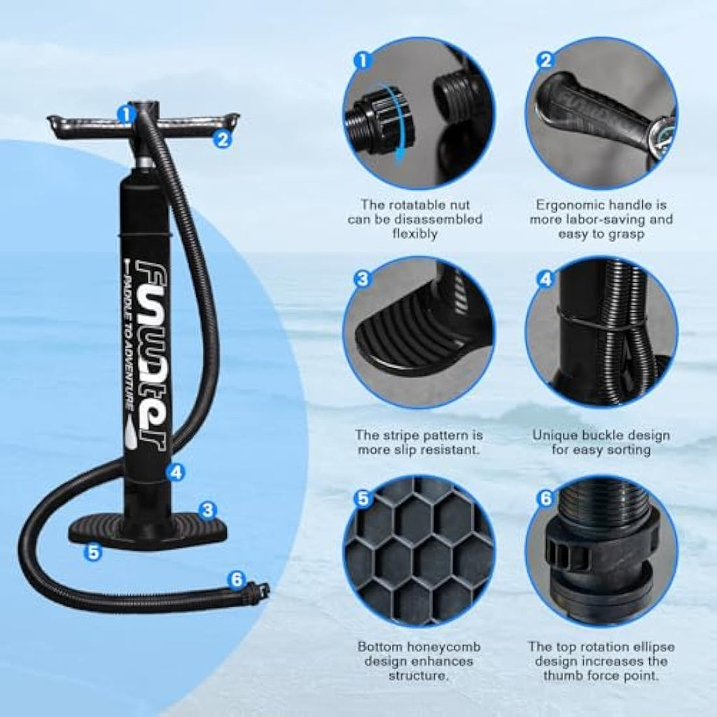 FunWater Inflatable Stand Up Paddle Board – Ultra-Light 11' ISUP Kit