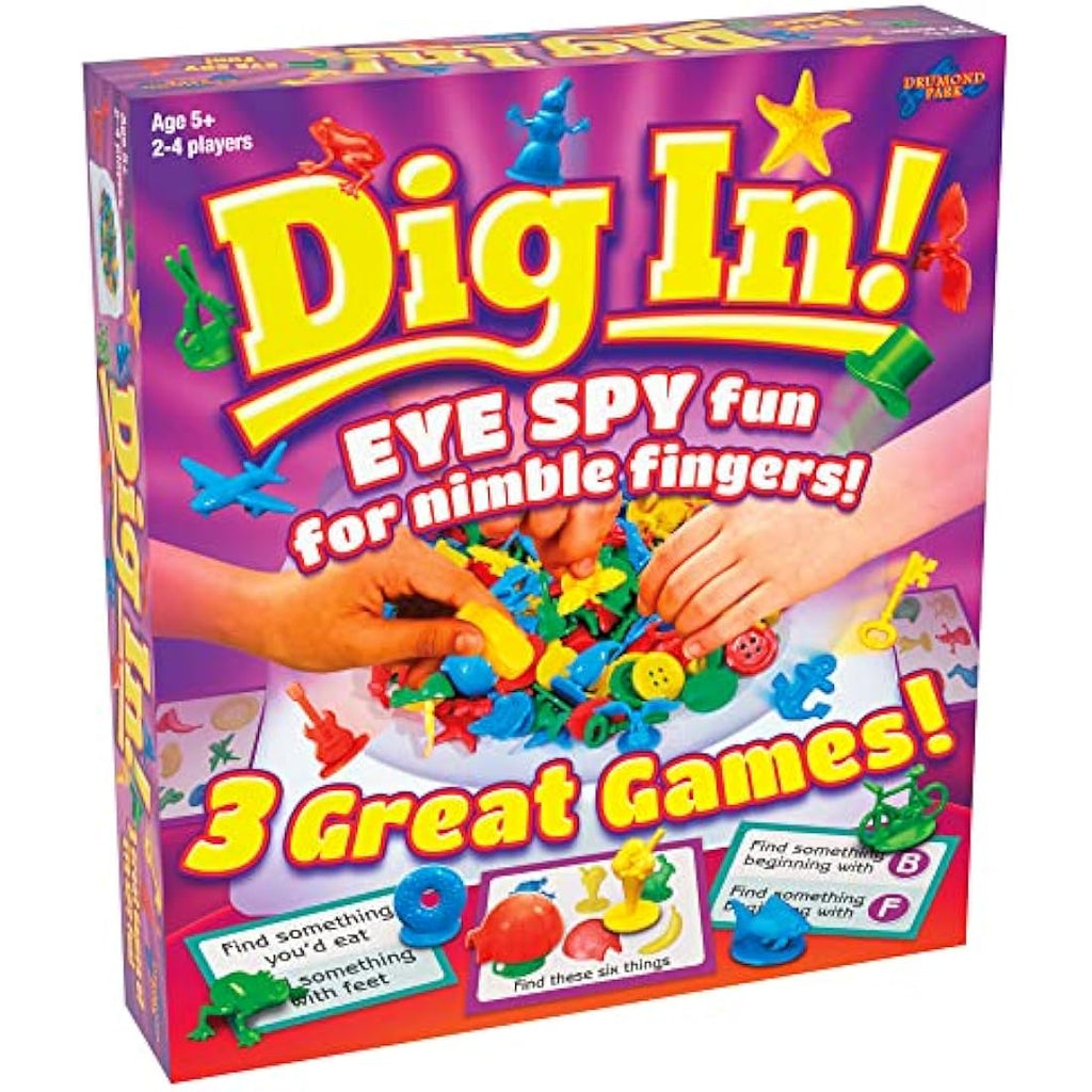 Drumond Park Dig In | 3-in-1 Family Board Game for Kids and Adults
