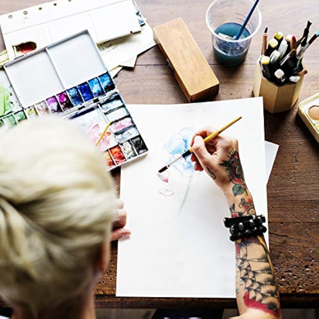 Belle Vous A4 Watercolour Paper - 125 Sheets 200 GSM Acid-Free White