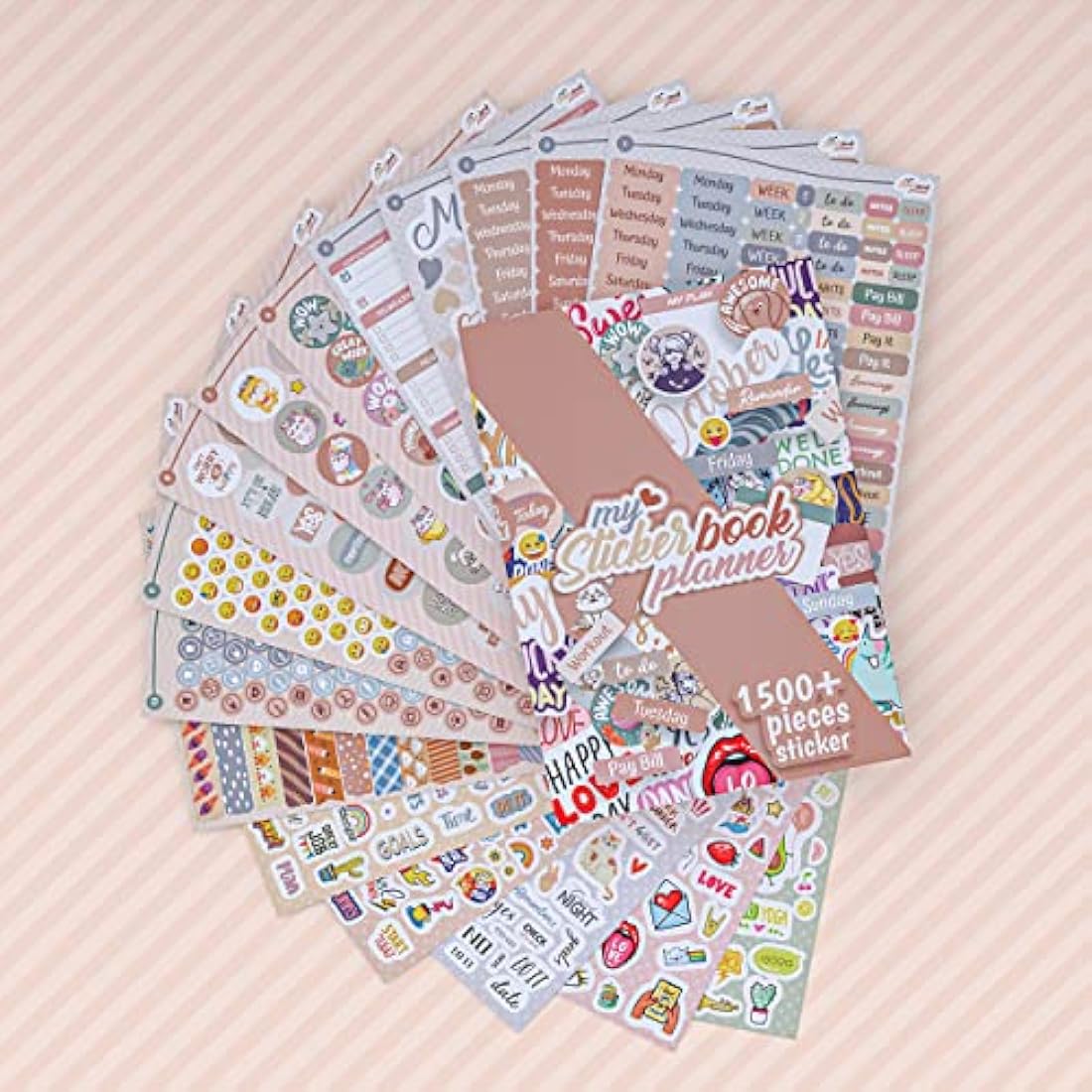 Planner Sticker Set | 2500+ Pcs 32 Sheets for Bullet Journals