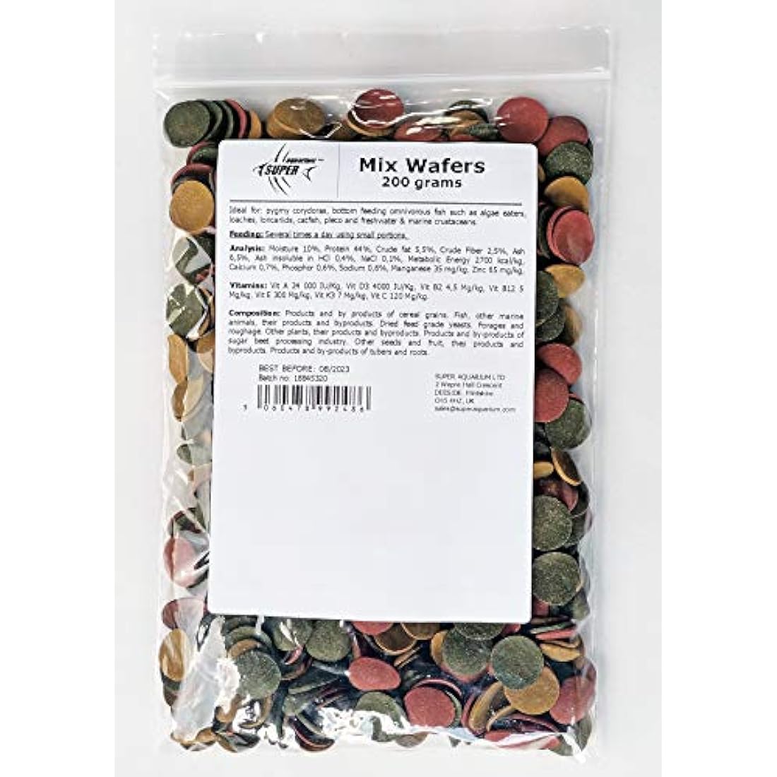 Montaur Tropical Bottom Fish Mix Wafers – Pleco & Catfish Food (200g)