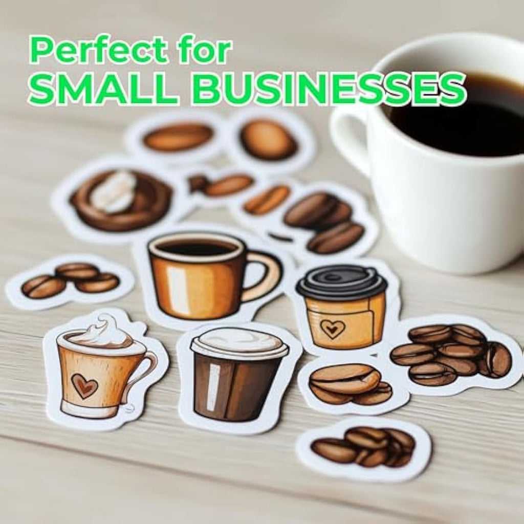 Evergreen Goods A4 Matte White Vinyl Sticker Paper - 100 Sheets 200 GSM